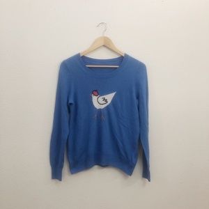 J.Crew | Long-sleeve Knit. French Hen Bird Beret